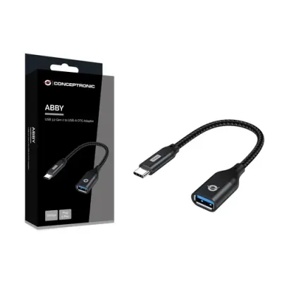 Adaptador Usb-c Conceptronic Abby18b A 1xusb-a 3.2 10 Gbps Adaptador Usb-c Conceptronic Abby18b A 1xusb-a 3.2 10 Gbps
