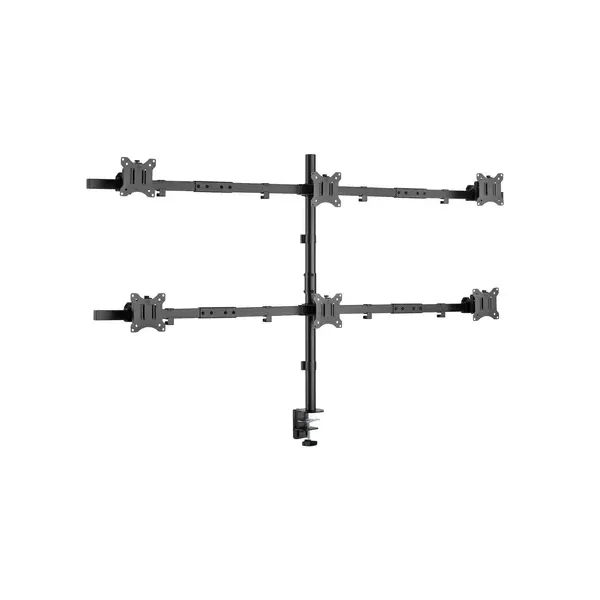 Equip 650160 Soporte Monitor de Mesa 6 Pantallas 17"-32" VESA 100x100mm 7KG Negro 