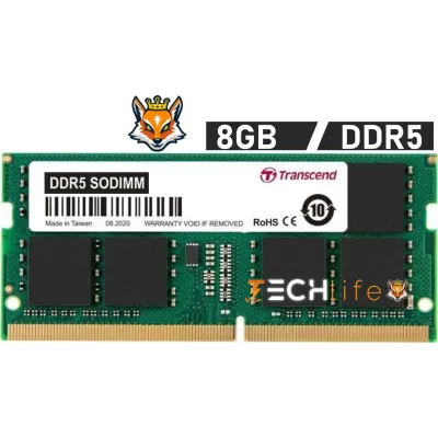 Transcend JetRam 8GB DDR5 a 4800MHz CL40 1.1v - Memoria SODIMM Transcend JetRam 8GB DDR5 a 4800MHz CL40 1.1v - Memoria SODIMM