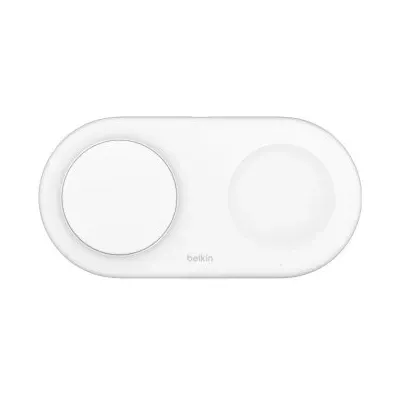 Base De Carga Inalambrica Doble Belkin Wiz021vfwh 15w Qi2 Boost