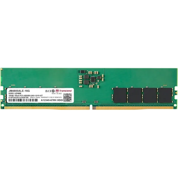 Transcend JetRam DDR5 16GB a 4800MHz CL40 1.1v