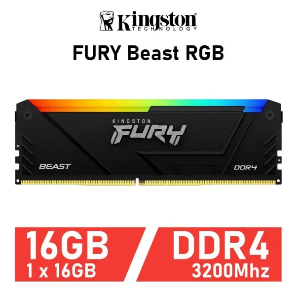 Kingston FURY Beast RGB DDR4 3200MHz 16 GB CL16
