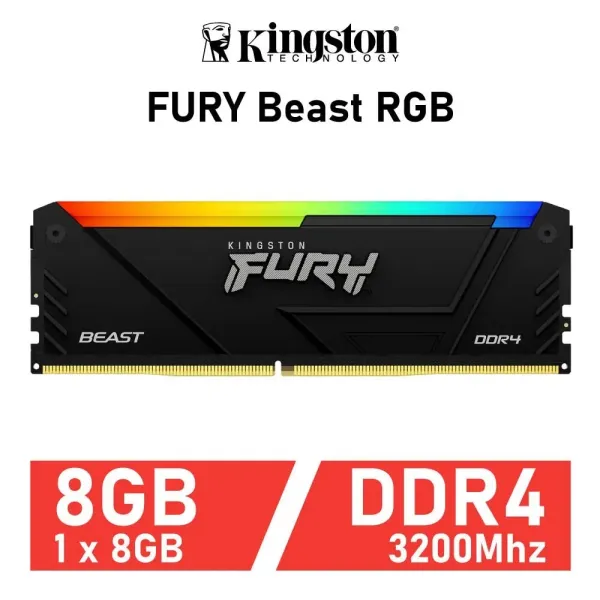 Kingston FURY Beast RGB DDR4 3200MHz 8GB CL16