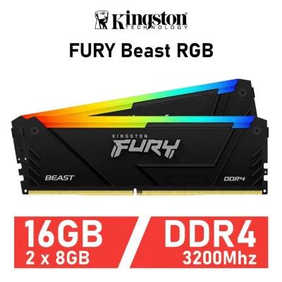 Kingston FURY Beast RGB DDR4 3200MHz 16GB 2x8GB CL16