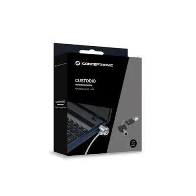 Conceptronic Cable Seguridad 1.5m con Llave para Portátil