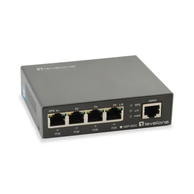 Level One GEP-0523 Switch 5 Puertos PoE