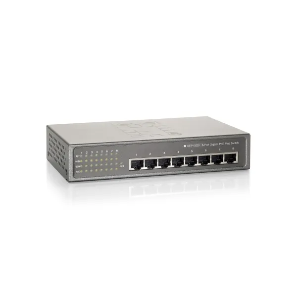 LevelOne GEP-0820W90 Switch Gigabit Ethernet 8x RJ-45, 87W PoE+