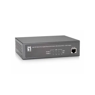 LevelOne GEP-0522 Switch Gigabit Ethernet 5x RJ-45, 65W PoE+