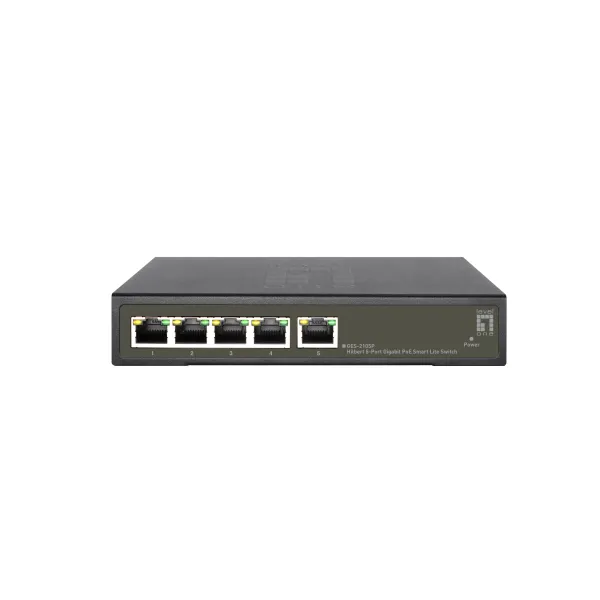 LevelOne GES-2105P Switch Gestionado L2 Gigabit 5x RJ-45, 60W PoE+