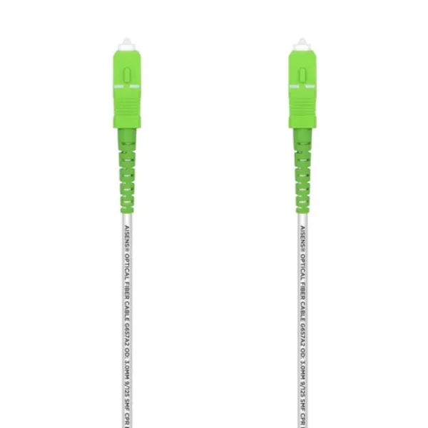 Cable de Fibra Óptica G657A2 3.0 Aisens A152-0501/ LSZH/ 30m/ Blanco