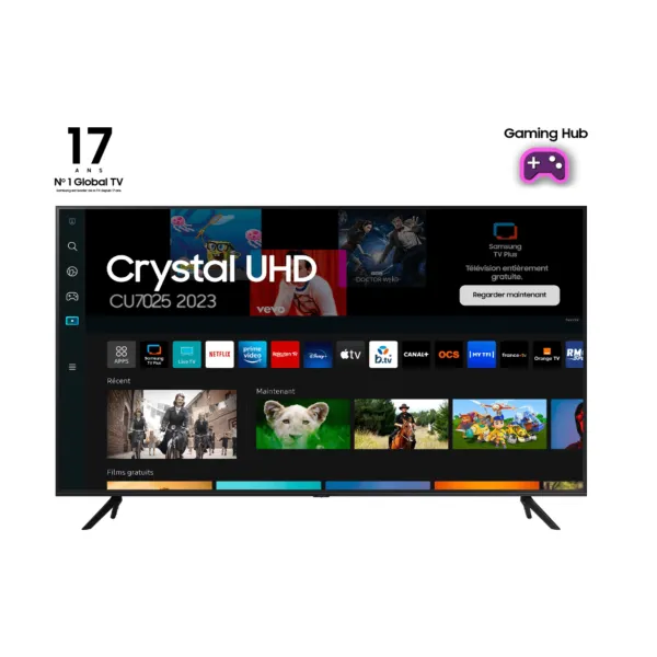 TV Samsung TU55CU7025KXXC 55" LED Crystal UltraHD 4K HDR10+