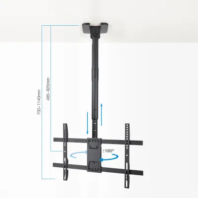 TooQ LPCE1186TSLI-B Soporte de Techo para Monitor/TV 43"-86"