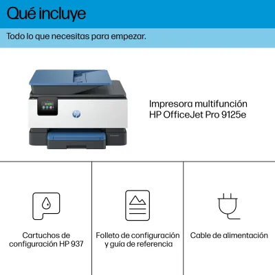 HP OfficeJet Pro 9125e Impresora Multifunción Color WiFi Dúplex