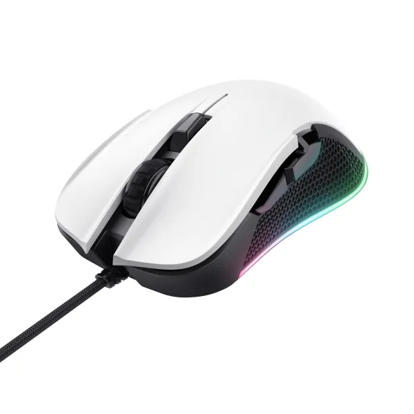 Trust GXT 922 YBAR Ratón Gaming RGB 7200ppp 6 botones Programa efectos de luz,perfiles y macros