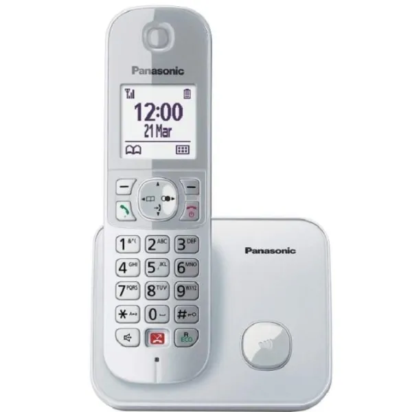 Panasonic KX-TG6851SP Teléfono Inalámbrico Plata