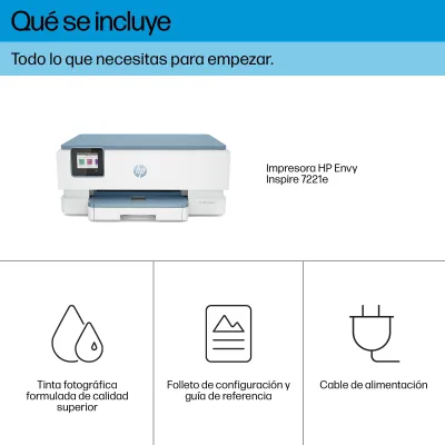 HP ENVY Inspire 7221e Multifunción Color Wifi + 3 Meses de