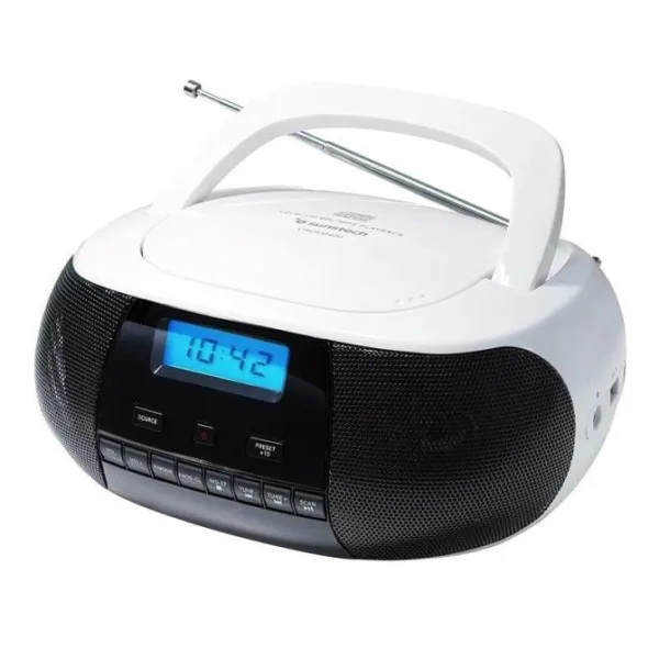 Sunstech CRUSM400WT Radio CD Blanco