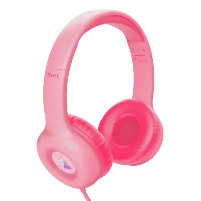 Auriculares Infantiles Trust Nouna Kids/ con Micrófono/ Rosas Auriculares Infantiles Trust Nouna Kids/ con Micrófono/ Rosas