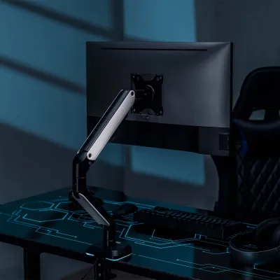 Aisens Soporte de Mesa RGB Gaming Contrapeso Giratorio e