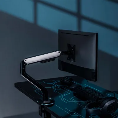 Aisens Soporte de Mesa RGB Gaming Contrapeso Giratorio e