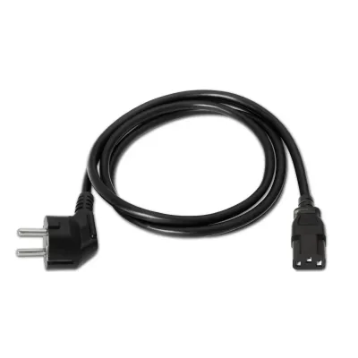 Aisens Cable de Alimentación CEE7 a C13 Macho/Hembra 1.5m Negro
