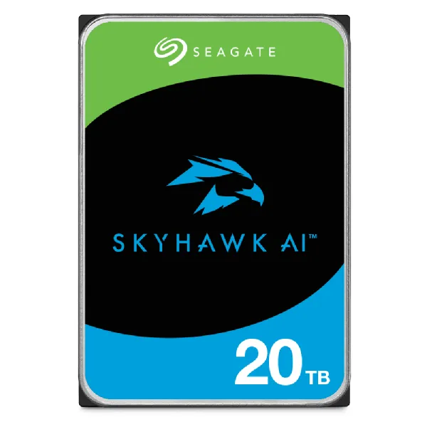 Seagate 20TB SkyHawk AI Disco Duro para vigilancia 512MB SATA 6GB/s HELIO