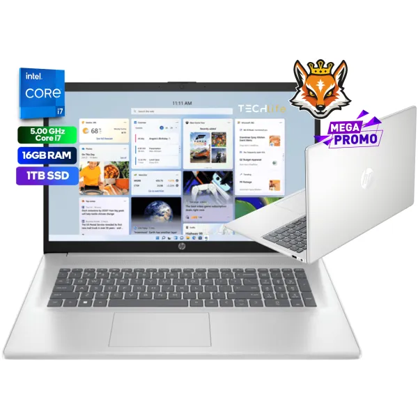 HP 17-CN3003NS Intel Core i7-1355u 16GB 1TB 17.3" W11 Plata