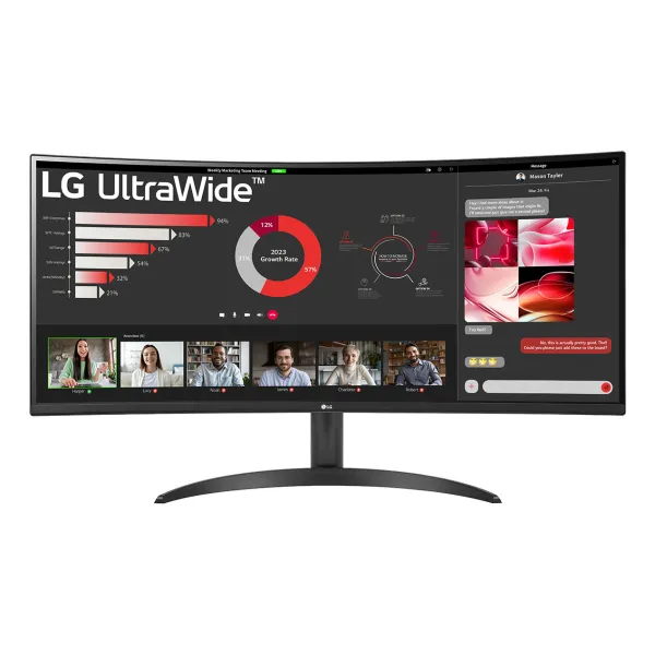 LG 34WR50QK-B 34" LED VA UltraWide QHD 100Hz FreeSync Curva