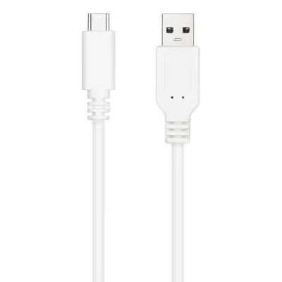 Nanocable cable usb 2.0 3a usb-c-m/m 1m blanco