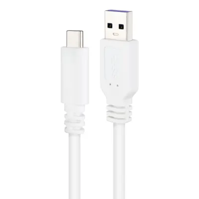 Nanocable cable usb 2.0 3a usb-c-m/m 1m blanco