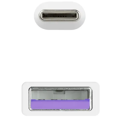 Nanocable cable usb 2.0 3a usb-c-m/m 1m blanco