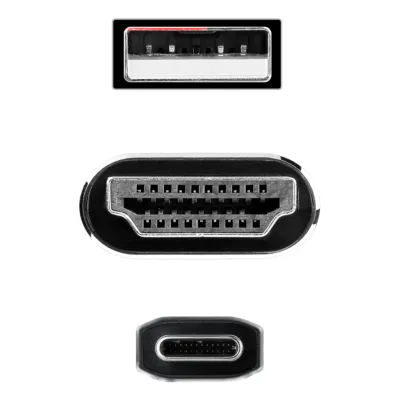 Nanocable Cable DisplayPort Macho a USB-C Macho 1.8m Negro
