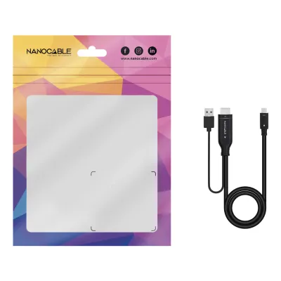 Nanocable Cable DisplayPort Macho a USB-C Macho 1.8m Negro