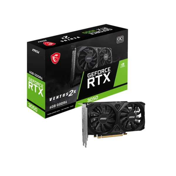 MSI Ventus 2x E Active GeForce RTX 3050 6GB OC GDDR6