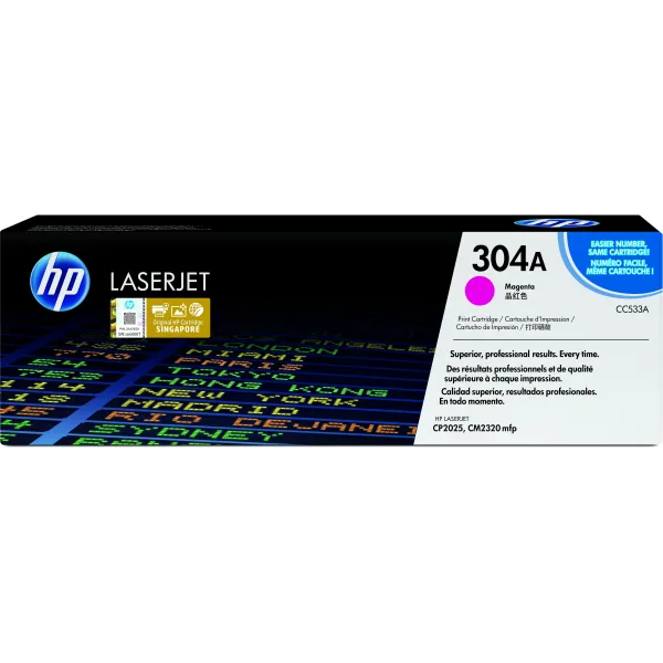 HP 304A Magenta Original | Tóner CC533A