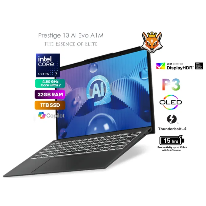 MSI Prestige 13 AI Evo OLED A1MG-024ES Intel Evo Core Ultra