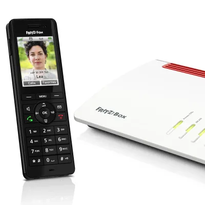 Fritz! fon x6 teléfono inalamb.dect negro