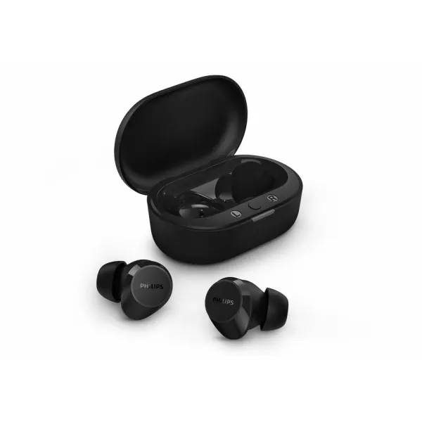 Philips TAT1209BK/00 Auriculares Bluetooth Negros con estuche de carga Llamadas/Música 