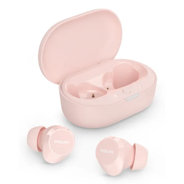 Philips TAT1209PK/00 Auriculares Bluetooth Rosa con estuche de carga Llamadas/Música 