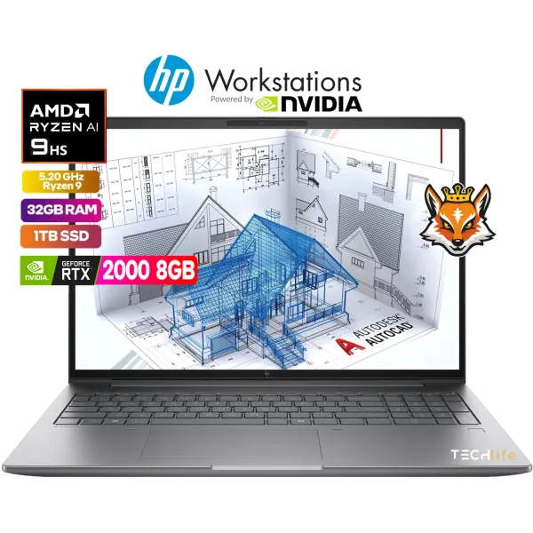 HP ZBook Power 16 G11 A AMD Ryzen 9-8945HS 32GB 1TB SSD RTX 2000 Ada 16"