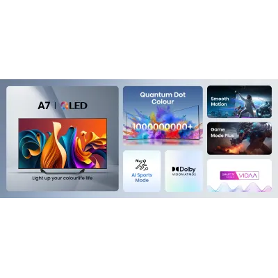 Hisense 55A7NQ 55" QLED UltraHD 4K Dolby Vision VIDAA Smart TV Hisense 55A7NQ 55" QLED UltraHD 4K Dolby Vision VIDAA Smart TV