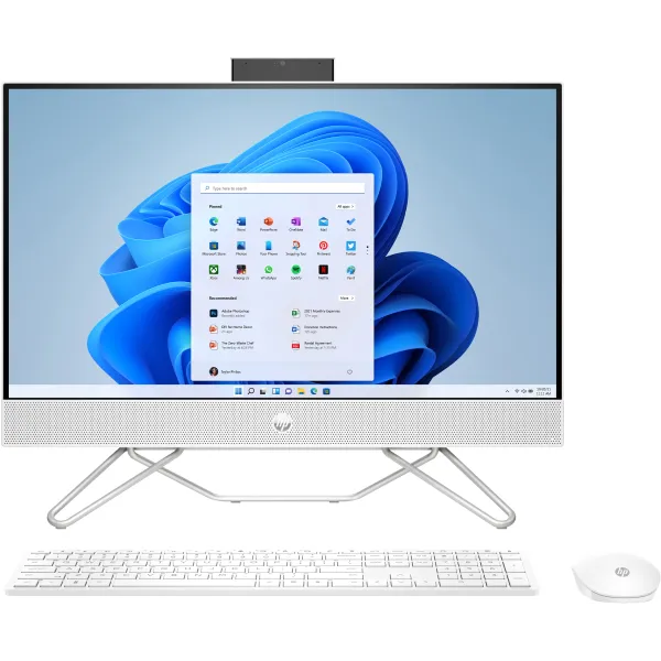 HP All-in-One 24-CB1068NS 24" Intel Core i3-1215u 8GB 512GB SSD W11 Blanco