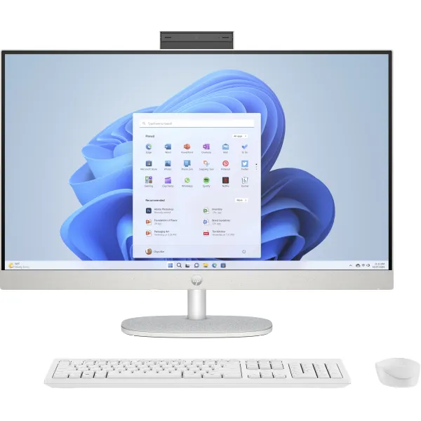 HP All-in-One 27-CR1010NS 27" Intel Core Ultra 7-125U 16GB 512GB SSD W11 Blanco 