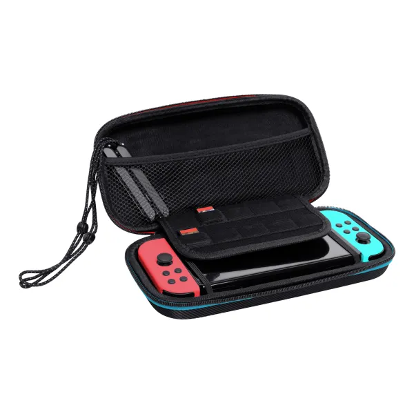Trust GXT 25415 Estuche Negro rígido para proteger y transportar tu Nintendo Switch y los accesorios