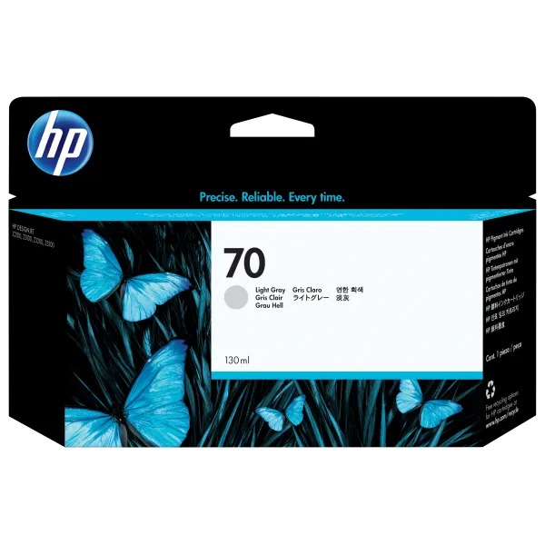 HP Cartucho de tinta DesignJet 70 gris claro de 130 ml