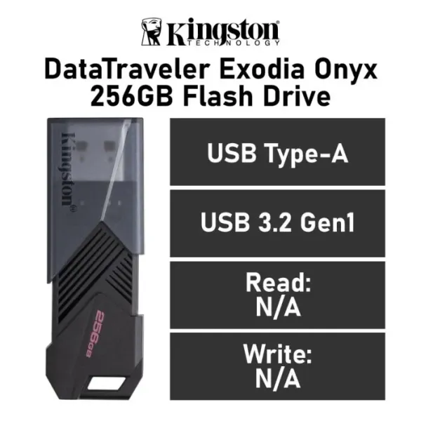 Kingston DataTraveler Exodia Onyx 256GB USB 3.2 Gen1