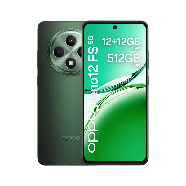 OPPO Reno12 FS 5G Verde 512GB 12GB 6.67" Dual SIM, Android 14, 5000mAh 