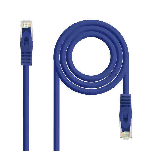 Nanocable Cable de Red RJ45 UTP LSZH Cat.6A 25cm Azul