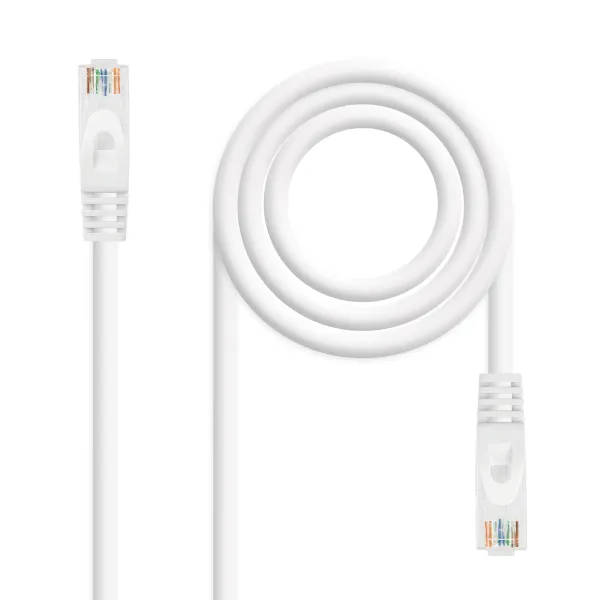 Nanocable Cable de Red RJ45 LSZH Cat.6A UTP AWG24 0.5m Blanco