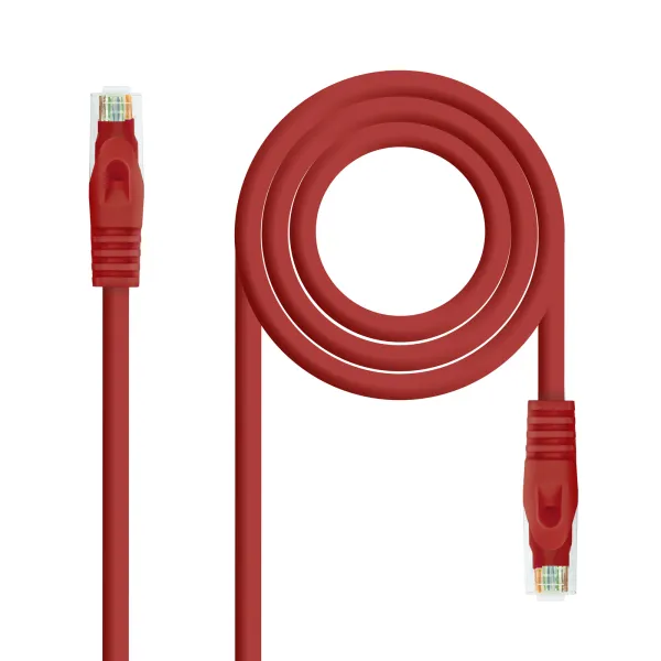 Nanocable Cable de Red RJ45 LSZH Cat.6A UTP AWG24 0.5 Rojo